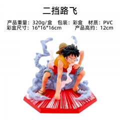 12CM One Piece Gear Second Luffy Character Anime PVC Figure Toy