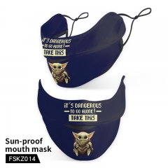 Star War Yoda Pattern Sun-proof Mouth Mask