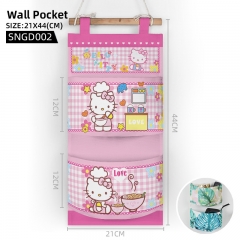 Hello Kitty Cartoon Pattern Anime Buggy Bag Wall Pocket Bag