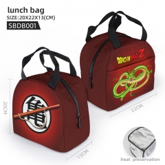 Drsgon Ball Z Cartoon Pattern For Students Anime Hand Bag Lunch Bag