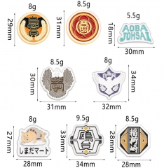 8 Styles Haikyuu Cartoon Fashion Badge Pin Decoration Cloth Alloy Anime Brooch