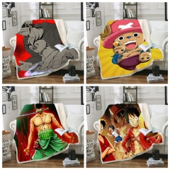 40 Styles 2 Sizes One Piece Double Layer Anime Blanket