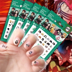 10 Styles Demon Slayer: Kimetsu no Yaiba PVC Anime Nail Sticker Nail Decal