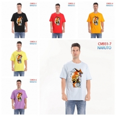 42 Styles Naruto Pure Cotton Anime T-shirts