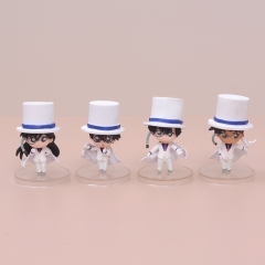 4pcs/set Detective Conan Character Toy Anime PVC Figure