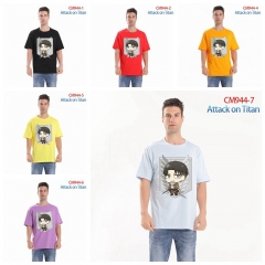 35 Styles Attack on Titan/Shingeki No Kyojin Pure Cotton Anime T-shirts
