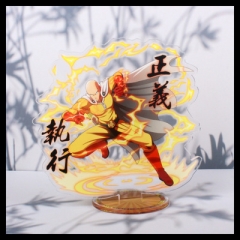 16cm One Punch Man Cartoon Character Acrylic Anime Standing Plate