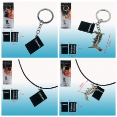 4 Styles Death Note Japanese Cartoon Character Alloy Anime Keychain Necklace