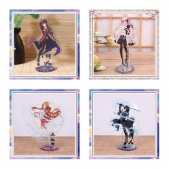 16cm 5 Styles Sword Art Online | SAO Cartoon Character Acrylic Anime Standing Plate