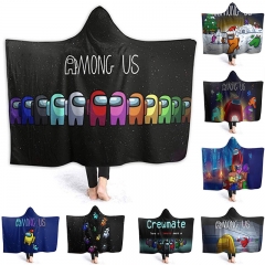 11 Style Among Us Colorful Pattern Flannel Blanket Home Plush Anime Cloak Blanket