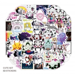 50PCS So I'm a Spider, So What? Pattern Decorative Collectible Waterproof Anime Luggage Stickers