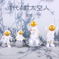 2 Colors 4pcs/set Space Astronaut Spaceman 1 Generation Cosplay Cartoon Character Anime PVC Figure