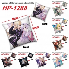 30 Styles Genshin Impact Cosplay Movie Decoration Cartoon Anime Pillow 45*45 CM