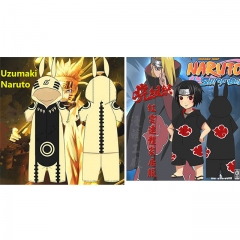 2 Style Naruto Cartoon Cosplay Coverall Short Sleeve Suit Anime Costume