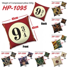 9 Styles Harry Potter Cosplay Movie Decoration Cartoon Anime Pillow 45*45 CM