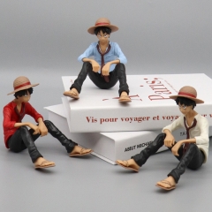 3 Colors 12cm One Piece Luffy Cosplay Cartoon Collection Toys Anime PVC Figure