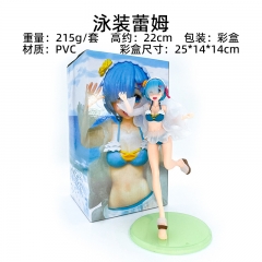 22cm Re:Life in a Different World from Zero/Re: Zero Rem Cartoon Character Model Toy Anime PVC Figure