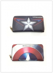 2 Styles Captain America Cosplay Cartoon Purse Anime PU Wallet