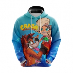 2 Styles Crash Bandicoot Cosplay Cartoon Clothes Anime Hoodie