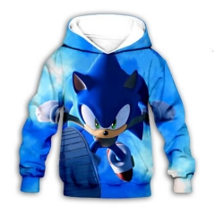 Sonic the Hedgehog Cosplay Cartoon Clothes For Children Anime Hooded Hoodie