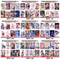 9 Styles Honkai Impact/MmiHoYo Printing Anime Paper Poster (8PCS/SET)