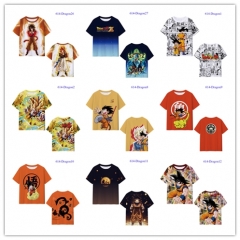 27 Styles Dragon Ball Z Color Printing Cosplay Anime T-shirt