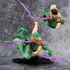 26 CM GK One Piece Zoro Cosplay Cartoon Collection Toys Anime PVC Figure (Two Heads)