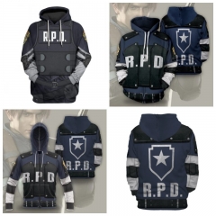 3 Styles Resident Evil Cosplay Cartoon Clothes Anime Hoodie