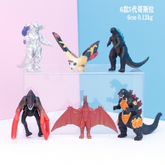 6Pcs/Set 5th Generation Godzilla Cartoon Character Model Toy Anime PVC Figure Doll