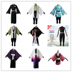 9 Styles Demon Slayer: Kimetsu no Yaiba Cosplay Cartoon Pants Cloak Kimono Clothes Anime Costume Set