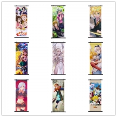 10 Styles The Seven Deadly Sins/Nanatsu no Taizai Cartoon Wallscrolls Waterproof Anime Wall Scroll 40*102CM