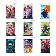 22 Styles Boku no Hero Academia/My Hero Academia Cartoon Wallscrolls Waterproof Anime Wall Scroll 60*90CM