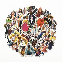 77pcs/set One Piece Different Cartoon Cute Wholesale Anime Stickers Set