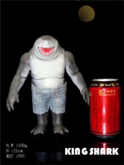 21cm Suicide Squad King Shark Movie PVC Doll Anime Collectible Model Toys