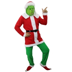 How the Grinch Stole Christmas Halloween Cos Anime Costume Suit without Mask