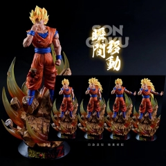 30cm DBZ Dragon Ball Z Son Goku Model Toys Doll Gift Anime Action Figure ( with Light )