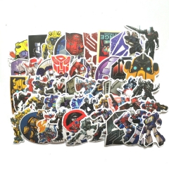 50pcs/set Transformers Different Cartoon Cute Wholesale Anime Stickers Set