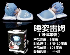 9cm Re Zero/Re: Life in a Different World from Zero Sleeping Version Statue Anime Action Figure  Collectible Model