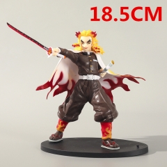 18.5CM Demon Slayer: Kimetsu no Yaiba Rengoku Kyoujurou PVC Anime Figure Toy (Opp Bag)