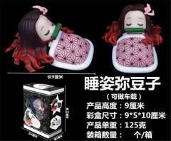 9cm Demon Slayer : Kimetsu no Yaiba Kamado Nezuko Sleeping Version Statue Anime Action Figure  Collectible Model