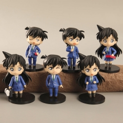 6PCS/SET 9.5CM Detective Conan PVC Anime Figure Toy (Opp Bag)