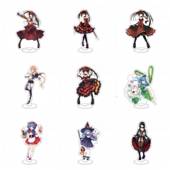 15 CM 15 Styles Date A Live Tokisaki Kurumi Cartoon Collection Model Anime Acrylic Standing Plate