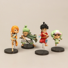 4PCS/SET Kazunokuni One Piece PVC Anime Figure Toy (Opp Bag)