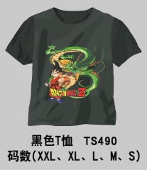 Dragon Ball Z DBZ Anime Black Cotton T- shirt ( S~XXL)