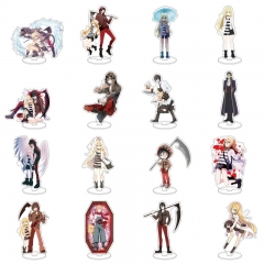 15 CM 32 Styles Angels of Death Cartoon Collection Model Anime Acrylic Standing Plate