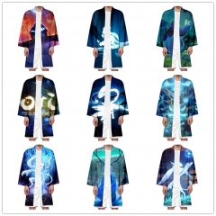11 Styles Ori and the Blind Forest Cartoon Cosplay 3D Digital Print Anime Long Kimono