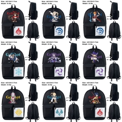 11 Styles Genshin Impact Waterproof Nylon Anime Backpack Bag