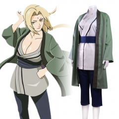 Naruto Tsunade Cosplay Coats Pants Clothes Anime Costume Set