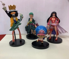 4PCS/SET One Piece Cartoon Model Toy PVC Anime Figure