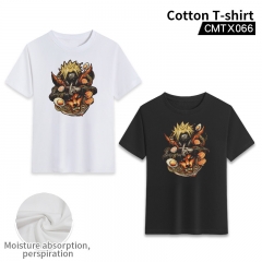 Naruto Cosplay Decoration Cartoon Two Side Color Print Anime Canvas T Shirt